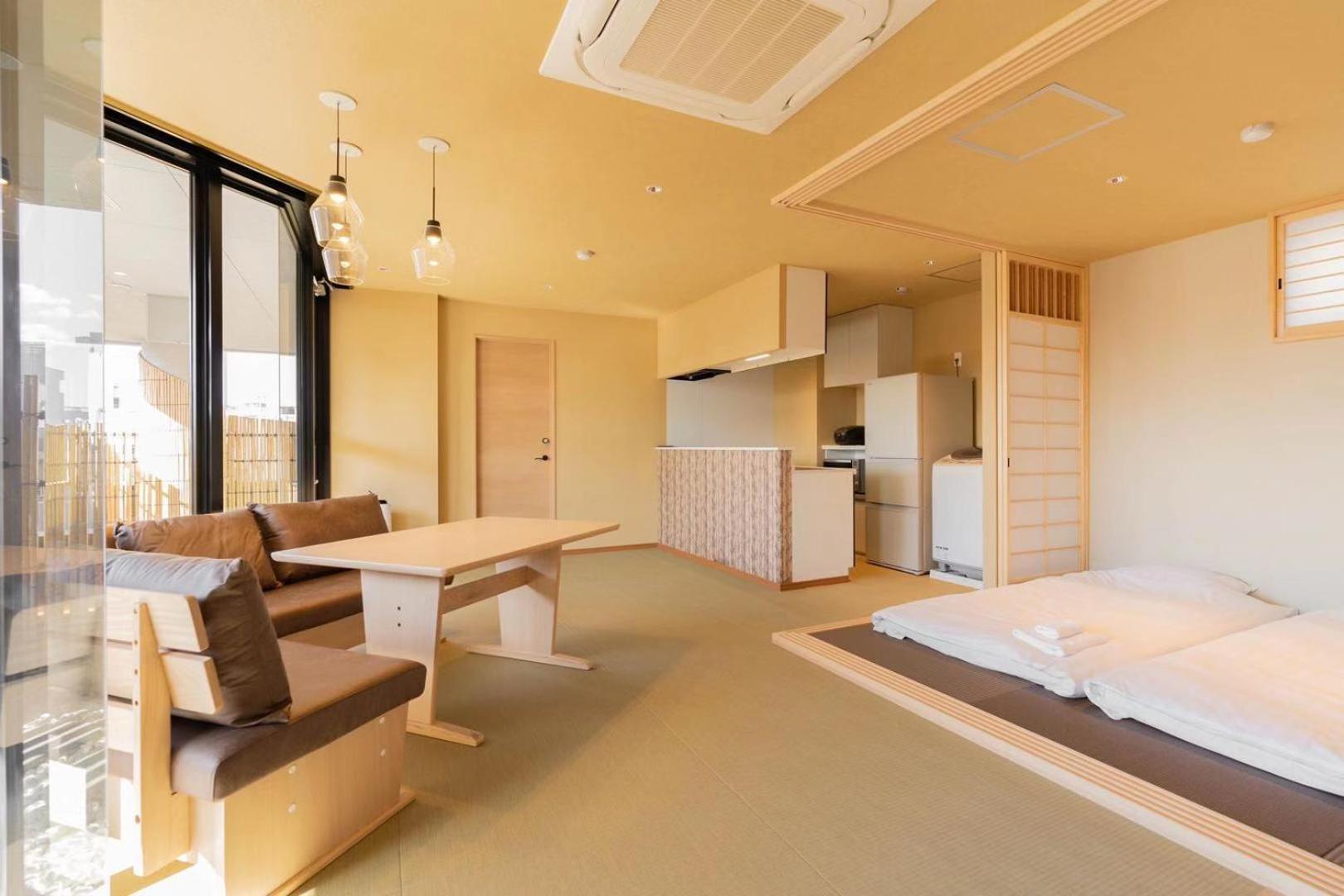 東瀛stays 6階 ゆったり庭付きワンフロア部屋 أوساكا المظهر الخارجي الصورة